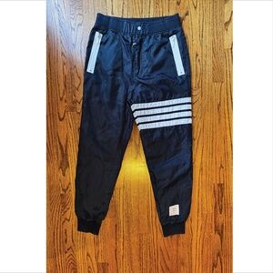 Thom Browne 4-Bar Nylon Ripstop Mesh Lined Track Pants SIZE 3 182381M190004